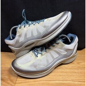 ECCO Performance Biom Men's Sneakers Gray Teal 10 44 Mesh Athletic Walking Shoes